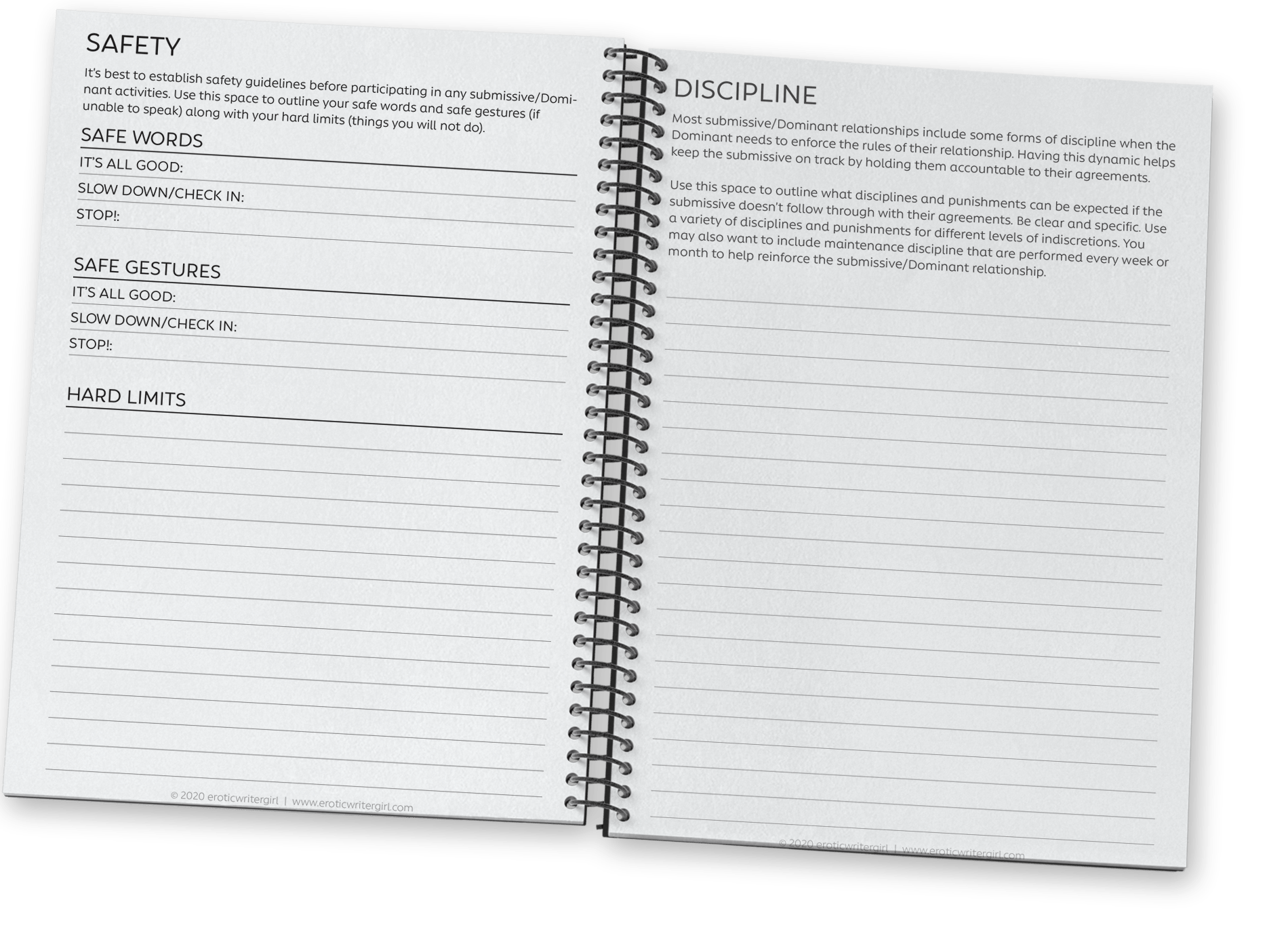 submissive planner
