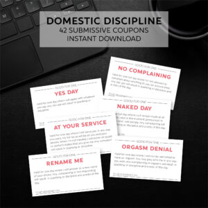Domestic Discipline Submissive Coupon Book / Printable / Instant Download