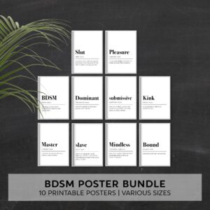 Printable BDSM 10 Print Bundle