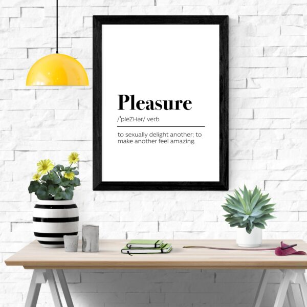 Printable Pleasure Definition Poster Kinky Ink Press