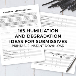 humiliation and degradation ideas
