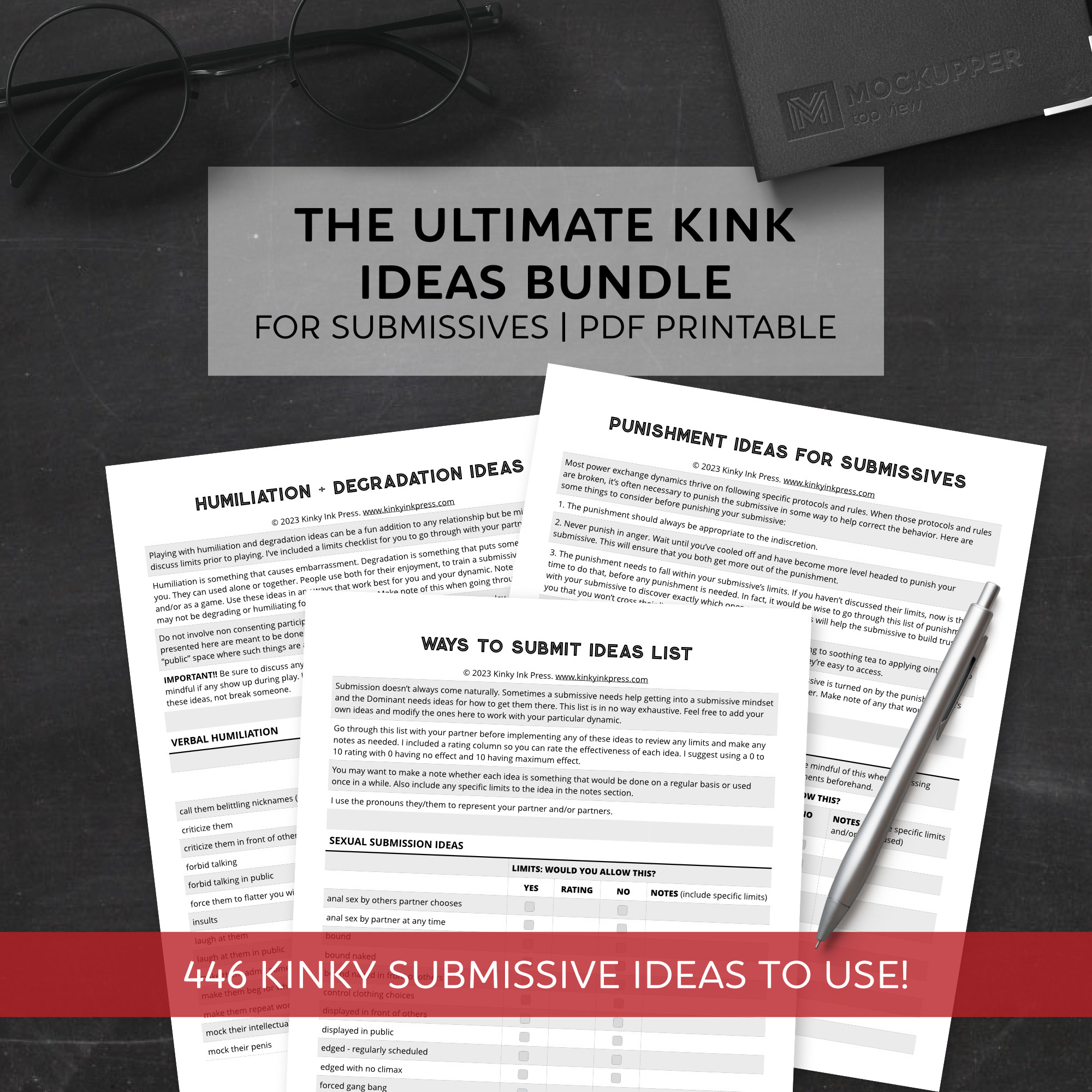 The Ultimate Ideas Bundle for Submissives / Instant Download