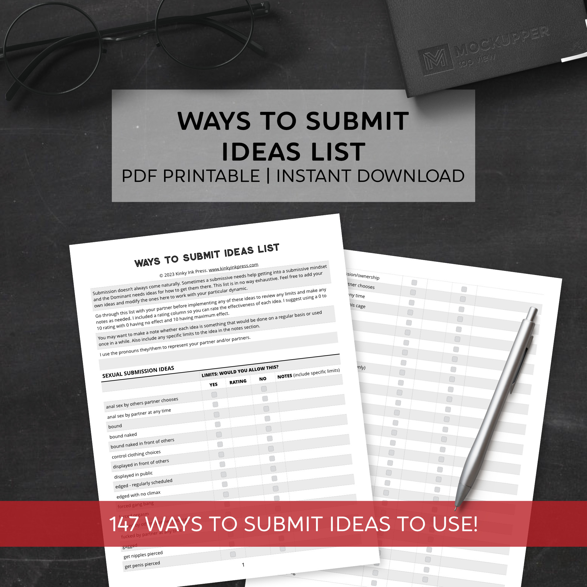 146 Ways to Submit Ideas List