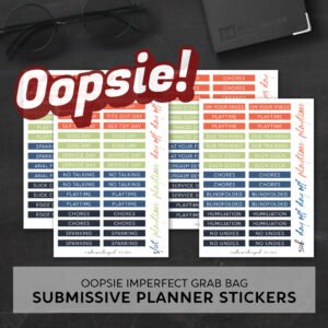IMPERFECT Submissive Planner Sticker Sheets
