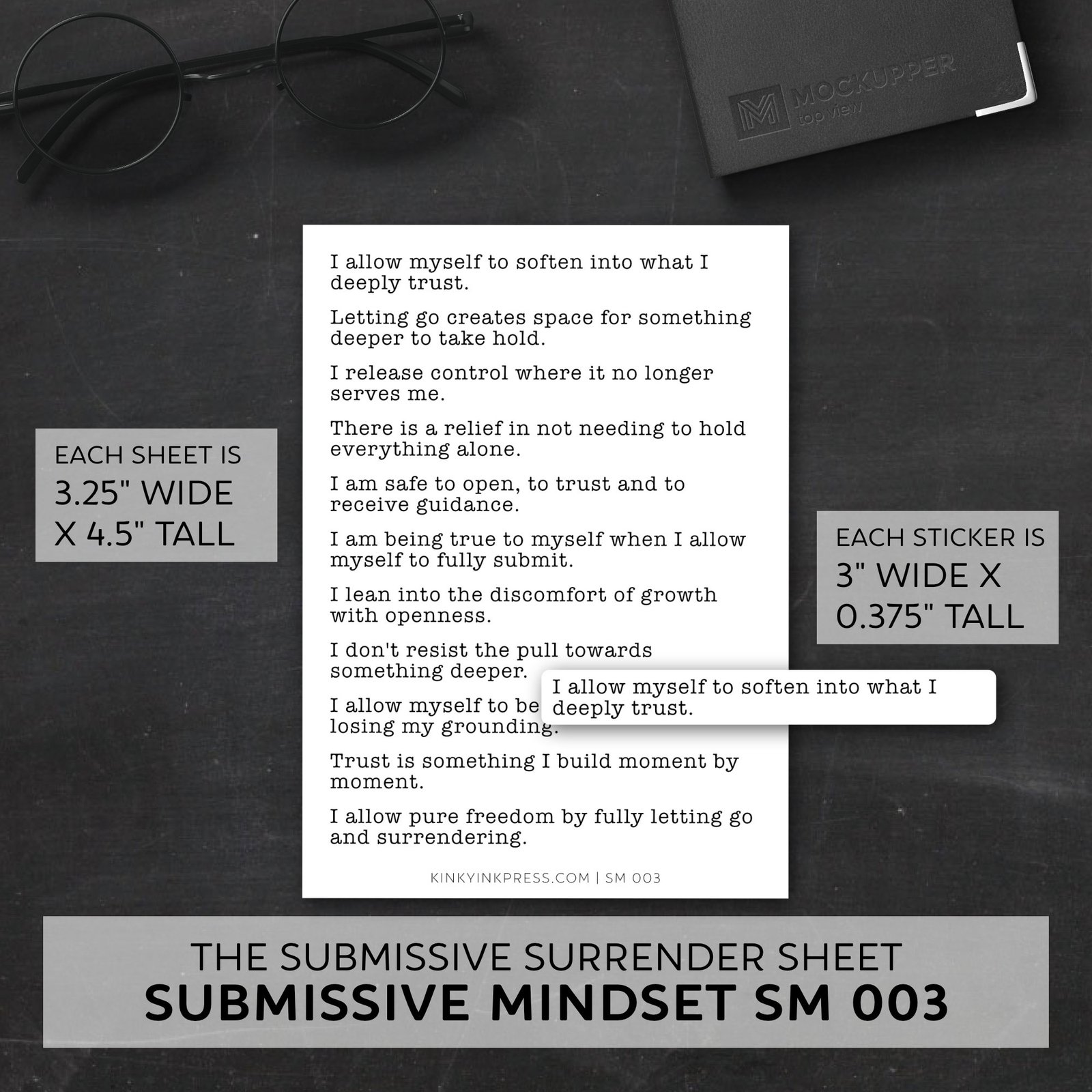 Submissive Mindset Planner Stickers - Image 6