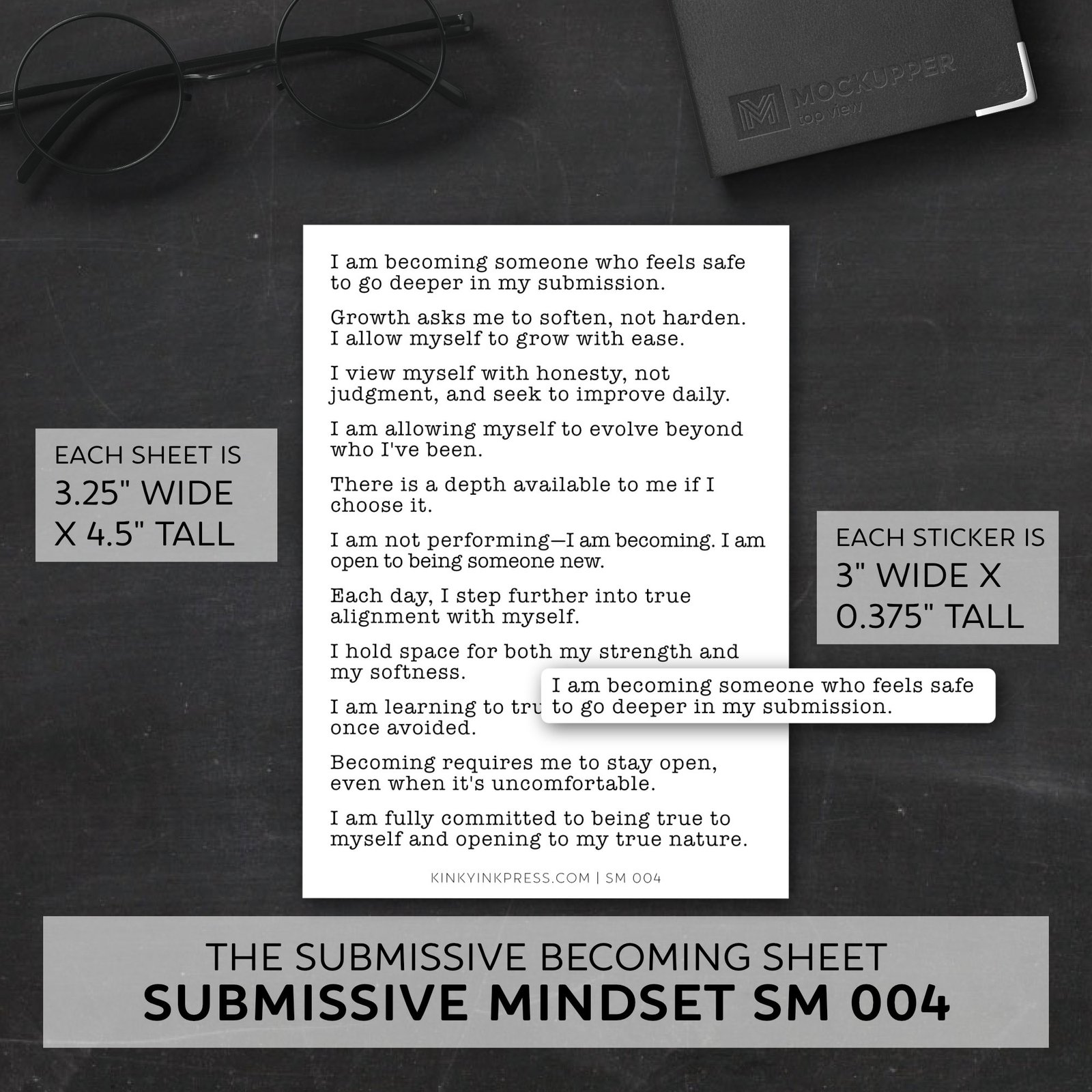 Submissive Mindset Planner Stickers - Image 7