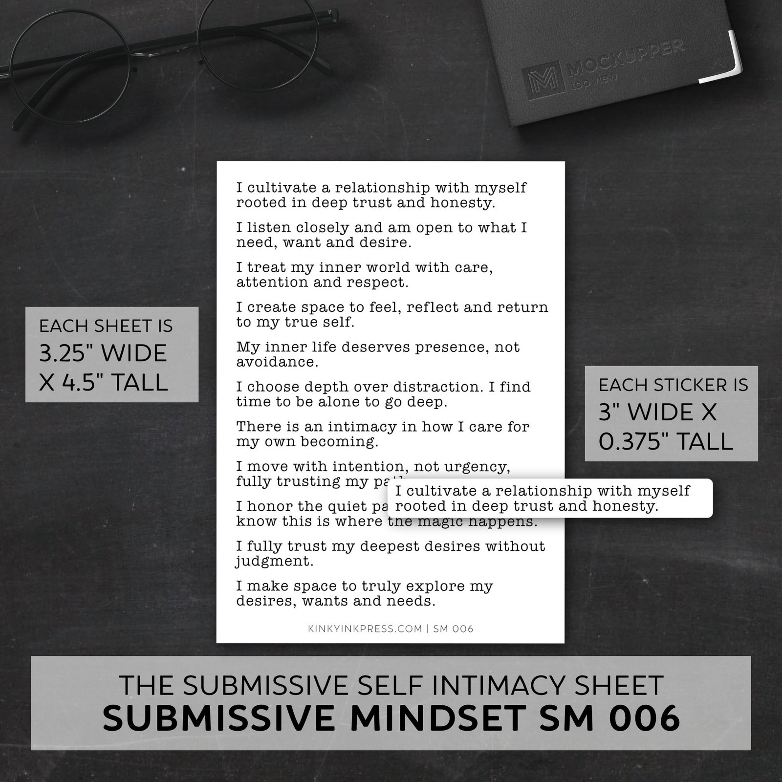 Submissive Mindset Planner Stickers - Image 9