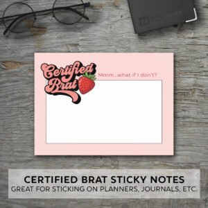 Certified Brat Sticky Note Pads / BDSM / Planner