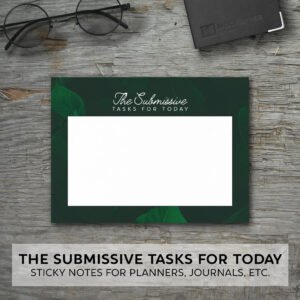 The Submissive Tasks for Today Sticky Note Pads / BDSM / Planner